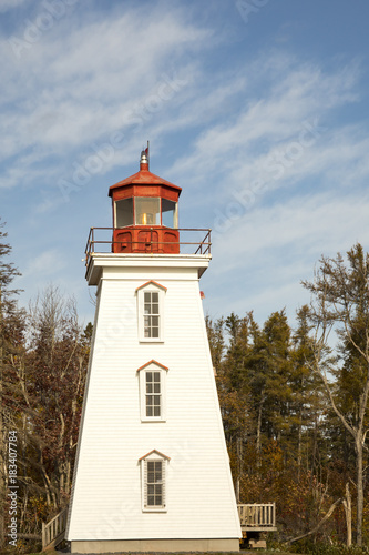 Wallpaper Mural Cape Bear Lighthouse, PEI against blue skies Torontodigital.ca