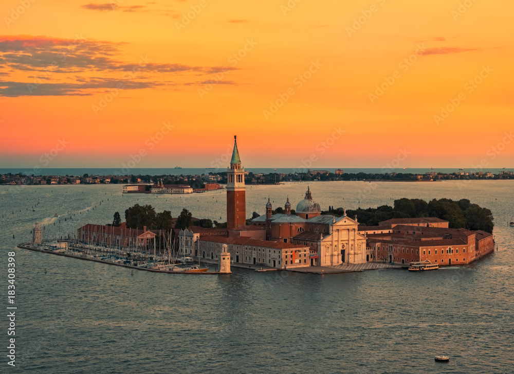Isla e iglesia de San giorgio Maggiore, Venecia, Italy