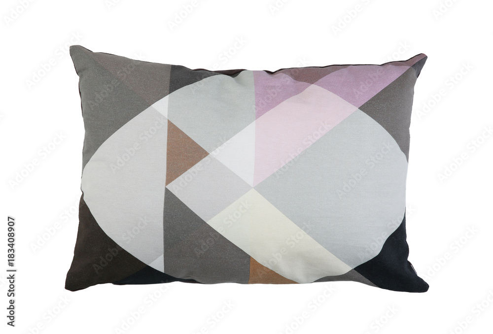 Soft pillow on white background