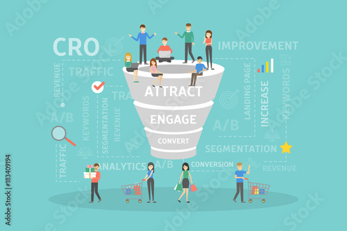 CRO concept illustration.