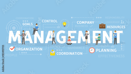 Management concept illustration.