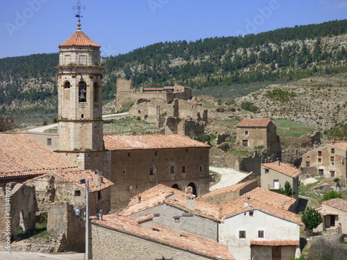 Fototapeta Cañada de Benatanduz,pueblo de España, en la provincia de Teruel, Comunidad Autó