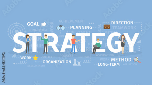 Strategy concept illustration.
