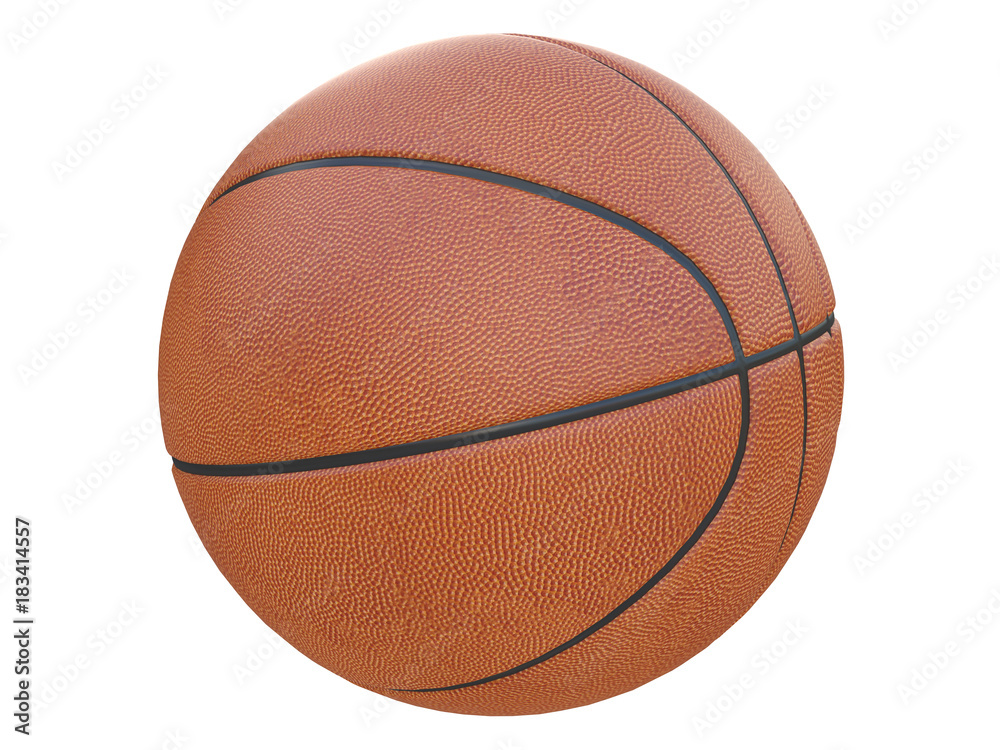 Fototapeta premium basketball ball textured 3d rendering