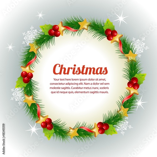 christmas wreath design