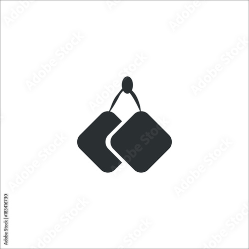 kitchen gloves. Vector Illustration
