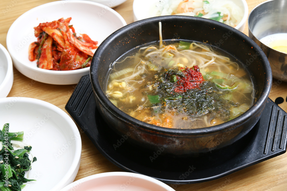 Korean Soybean Sprout Soup, Kongnamul gukbap Korean Soybean Sprout Soup, Kongnamul gukbap