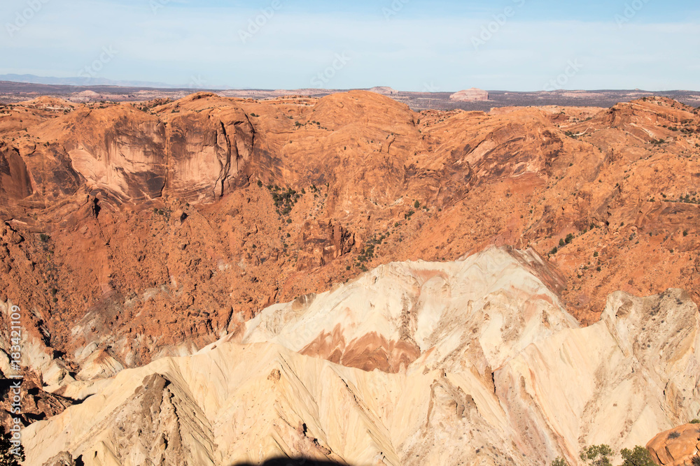 Upheaval dome in Canyonlands National Park in Utah Upheaval dome in Canyonlands National Park in Utah