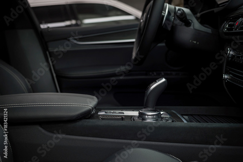 Modern car interior detail. Automatic transmission. © alexdemeshko