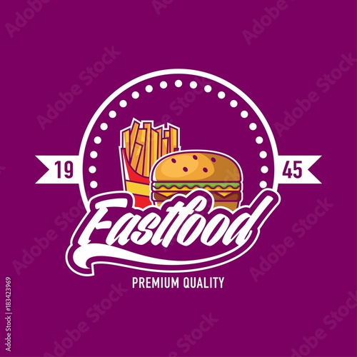 Fastfood logo  Burger logo