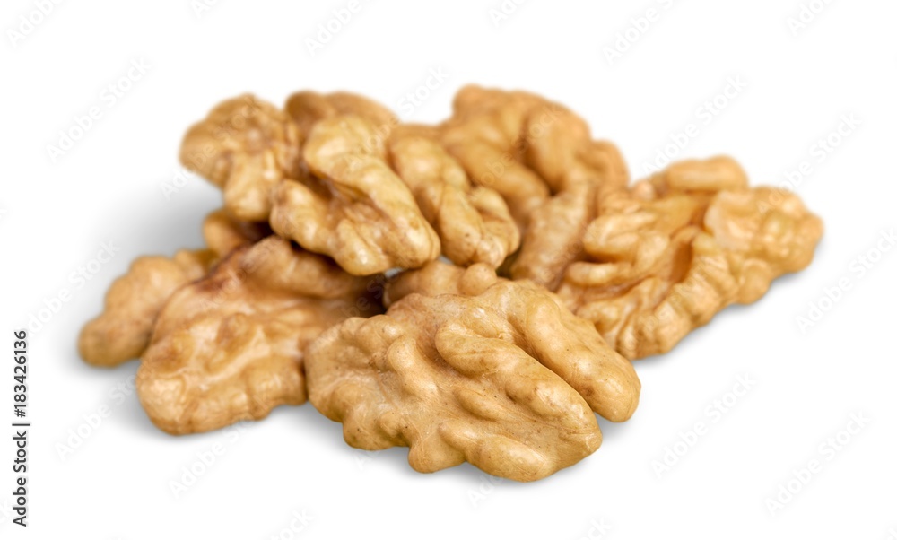 Nuts collection on a white background Nuts collection on a white background