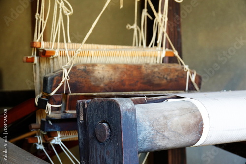 Old  Shuttleless loom photo