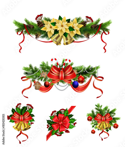 Christmas decoration with bow