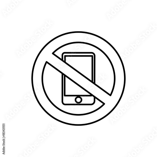 no phone icon illustration