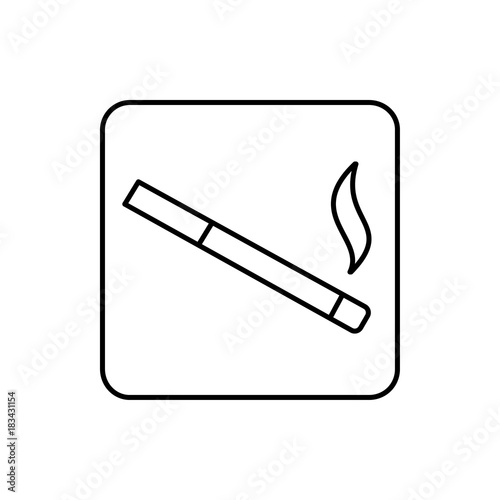 smoking area icon illustration