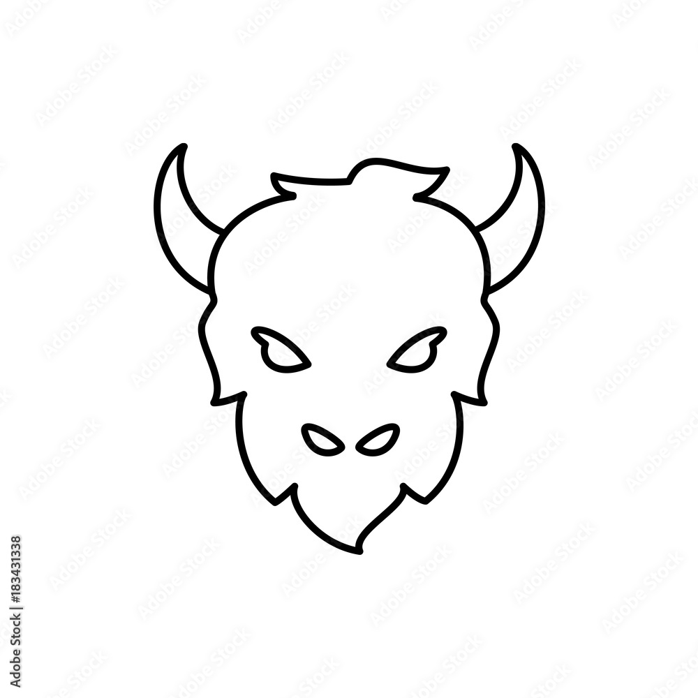 goat icon illustration goat icon illustration