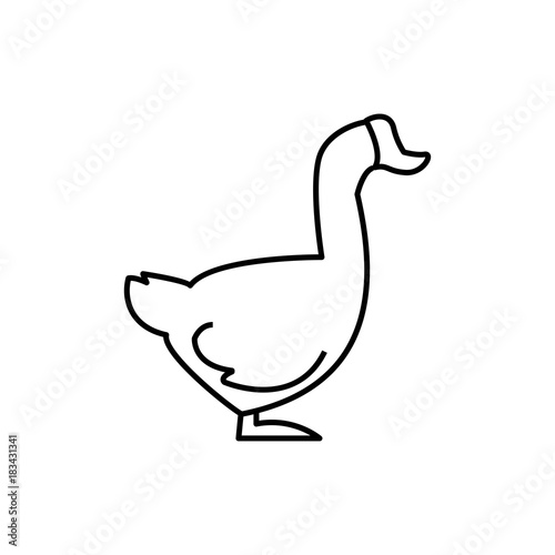 goose icon illustration