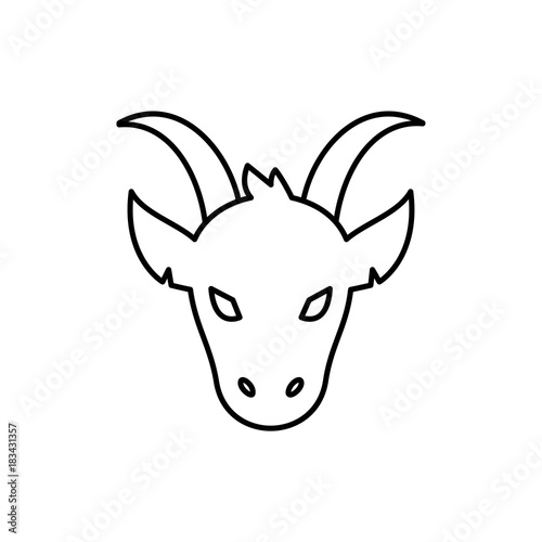 goat icon illustration