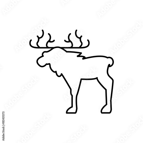 moose icon illustration