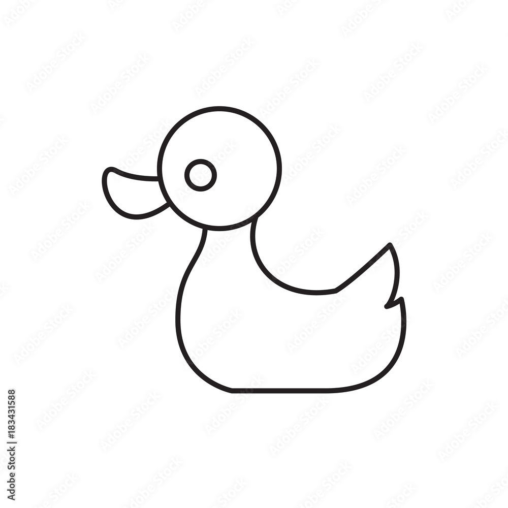 Obraz premium duck icon illustration