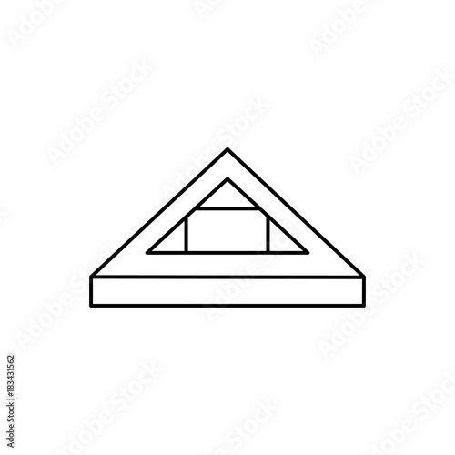 Louvre icon illustration