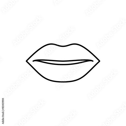 lips icon illustration