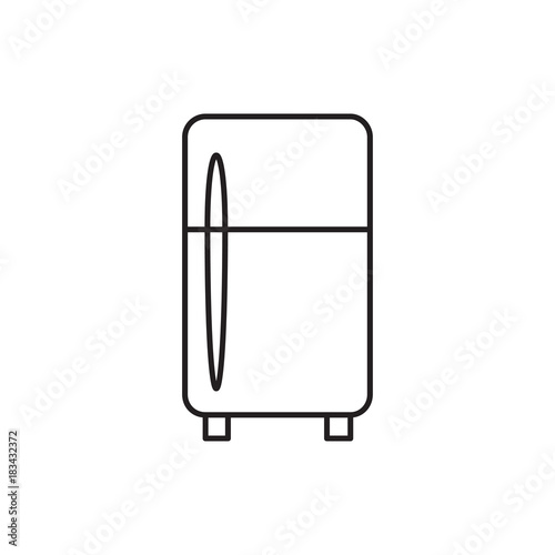 clean fridge icon illustration
