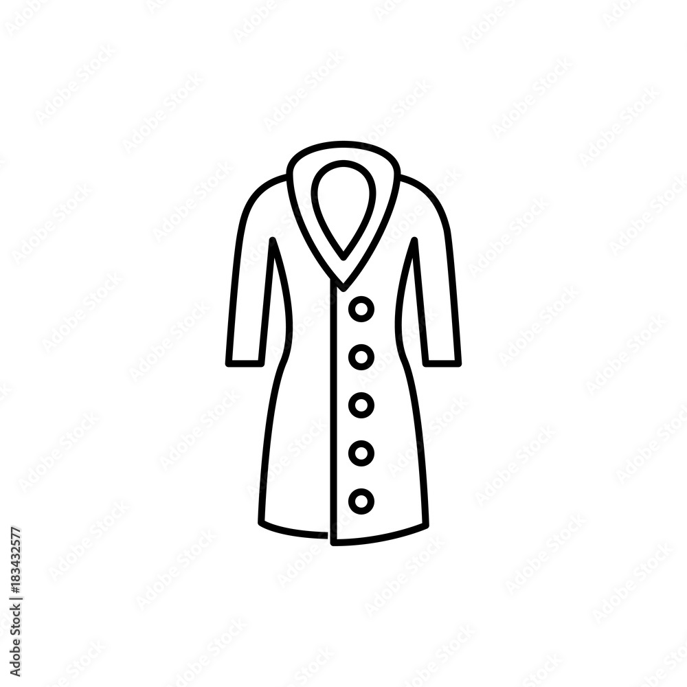 overcoat icon illustration