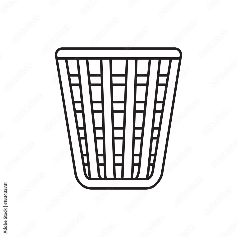 trash bin icon illustration trash bin icon illustration