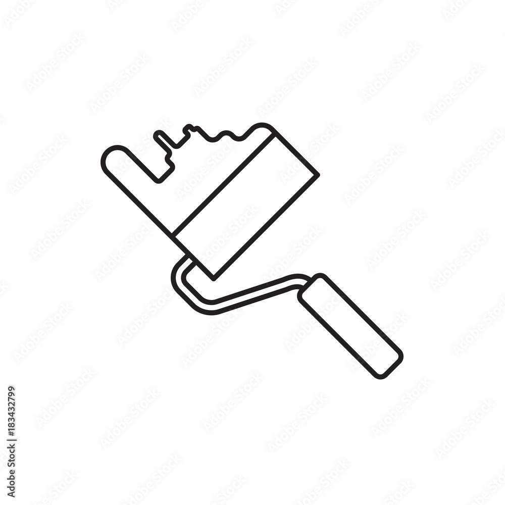 roller icon illustration roller icon illustration