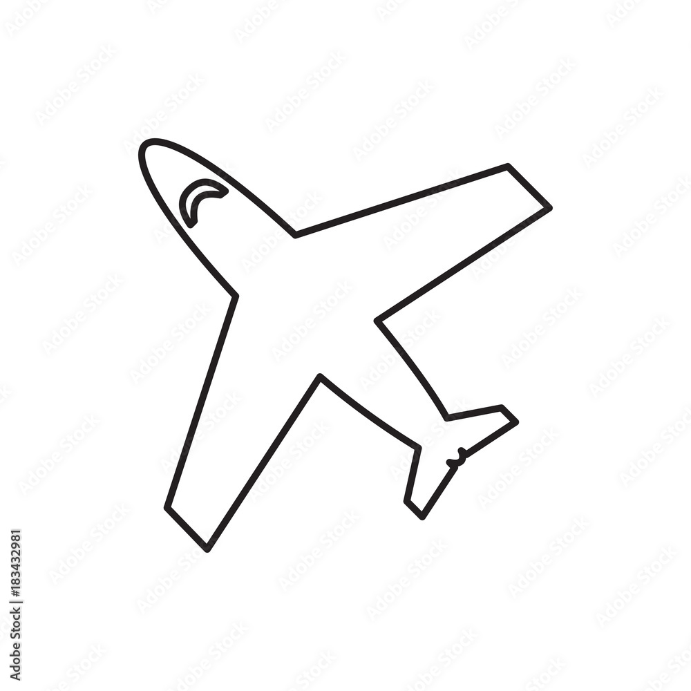 Obraz premium plane icon illustration