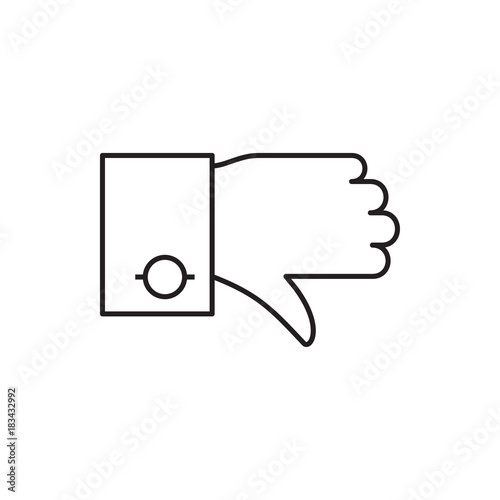 dislike icon illustration