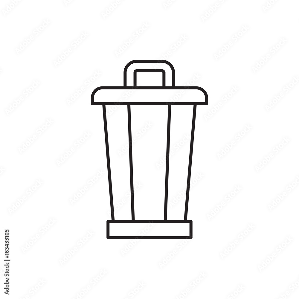 trash bin icon illustration trash bin icon illustration