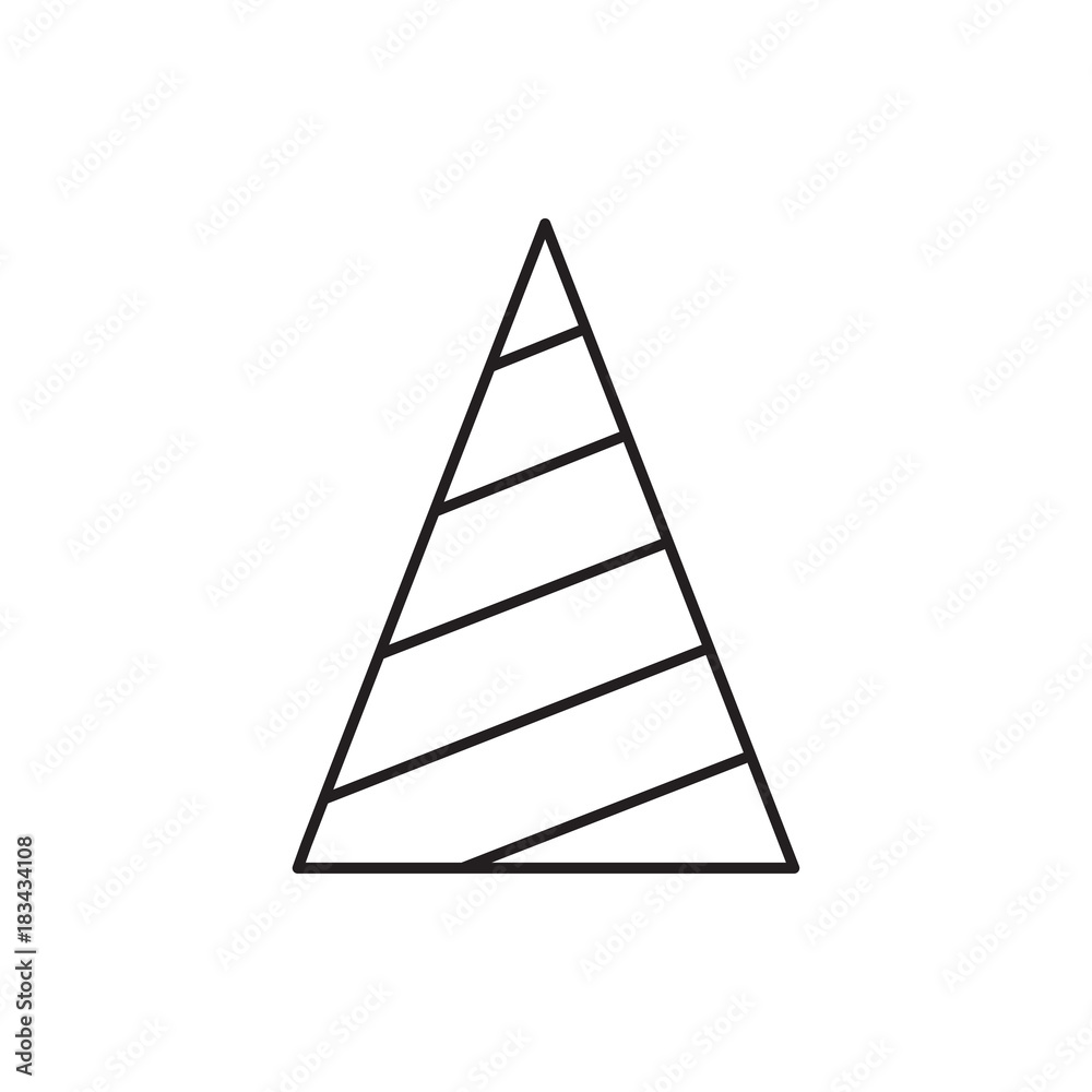 Fototapeta premium party hat icon illustration