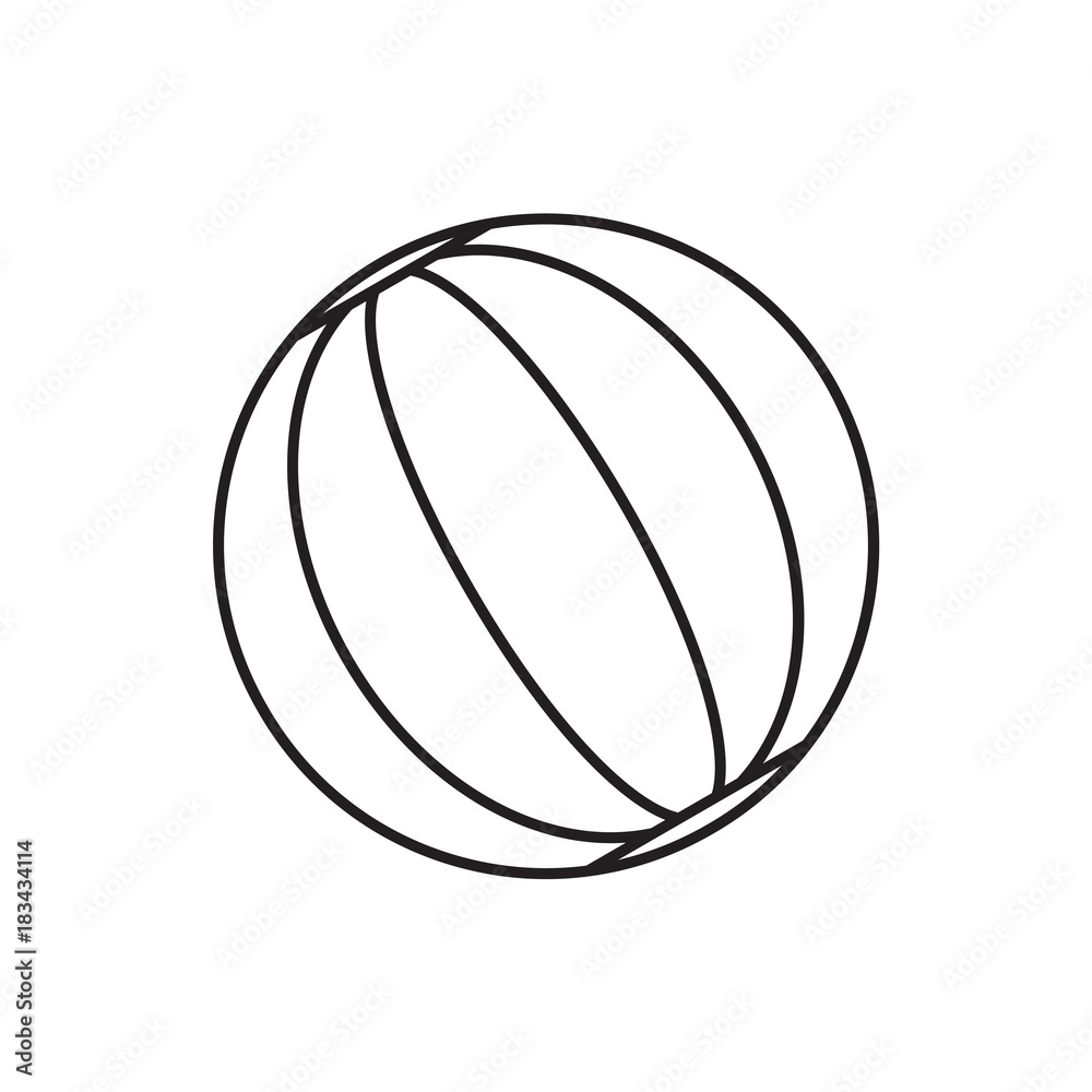 beach ball icon illustration beach ball icon illustration