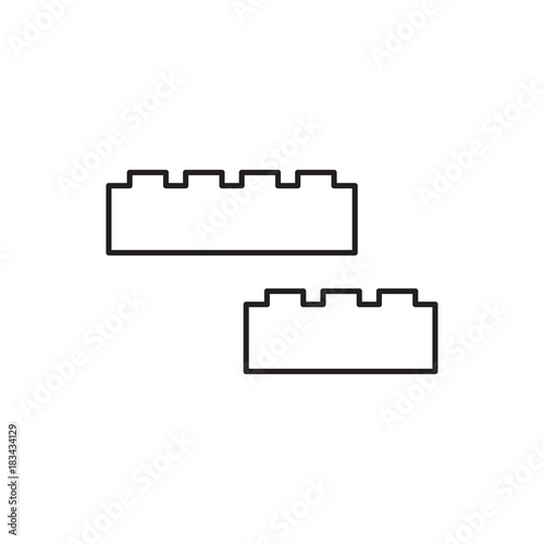 building block icon illustration