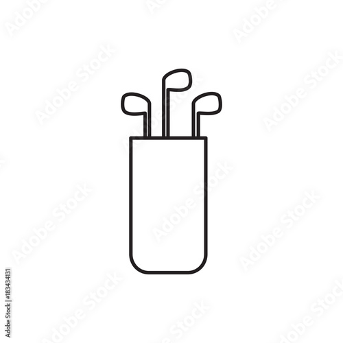 golf putter icon illustration