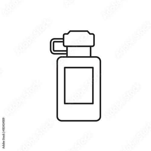 bottle for fitness icon illustration