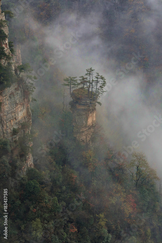 Beautiful Son of Heaven Mountain Tianzishan in China Hunan Province photo