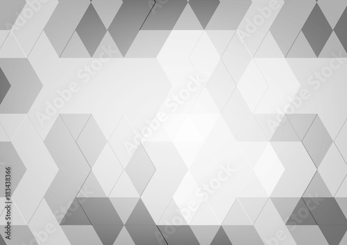 Abstract geometric Black and White color with copy space for Business Concept, Vector illustration background