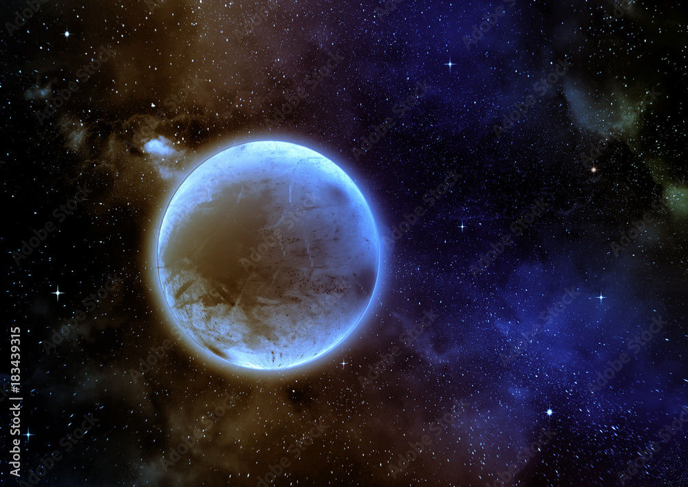 Naklejka premium galaxy in a free space