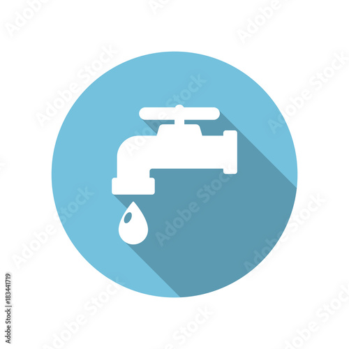 Water tap flat icon