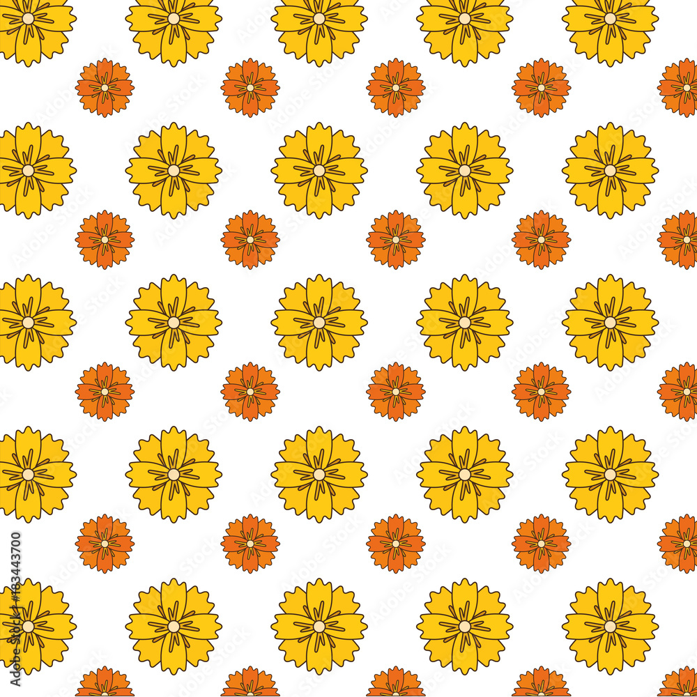 flower pattern  vector illustration