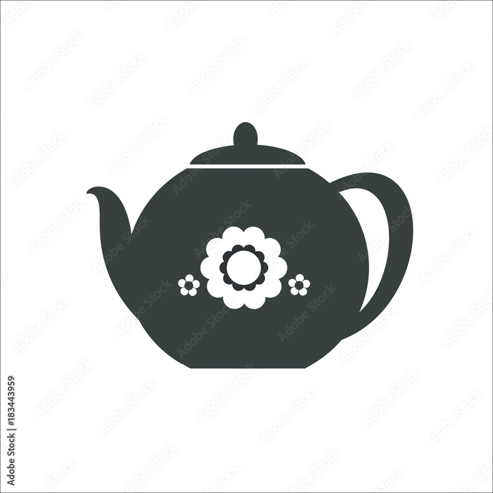 Fototapeta premium Teapot icon. Vector Illustration