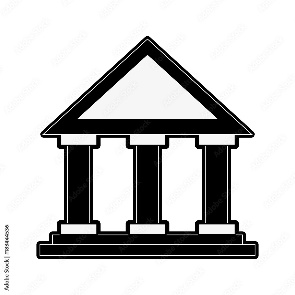 Bank building symbol icon vector illustration graphic design Bank building symbol icon vector illustration graphic design