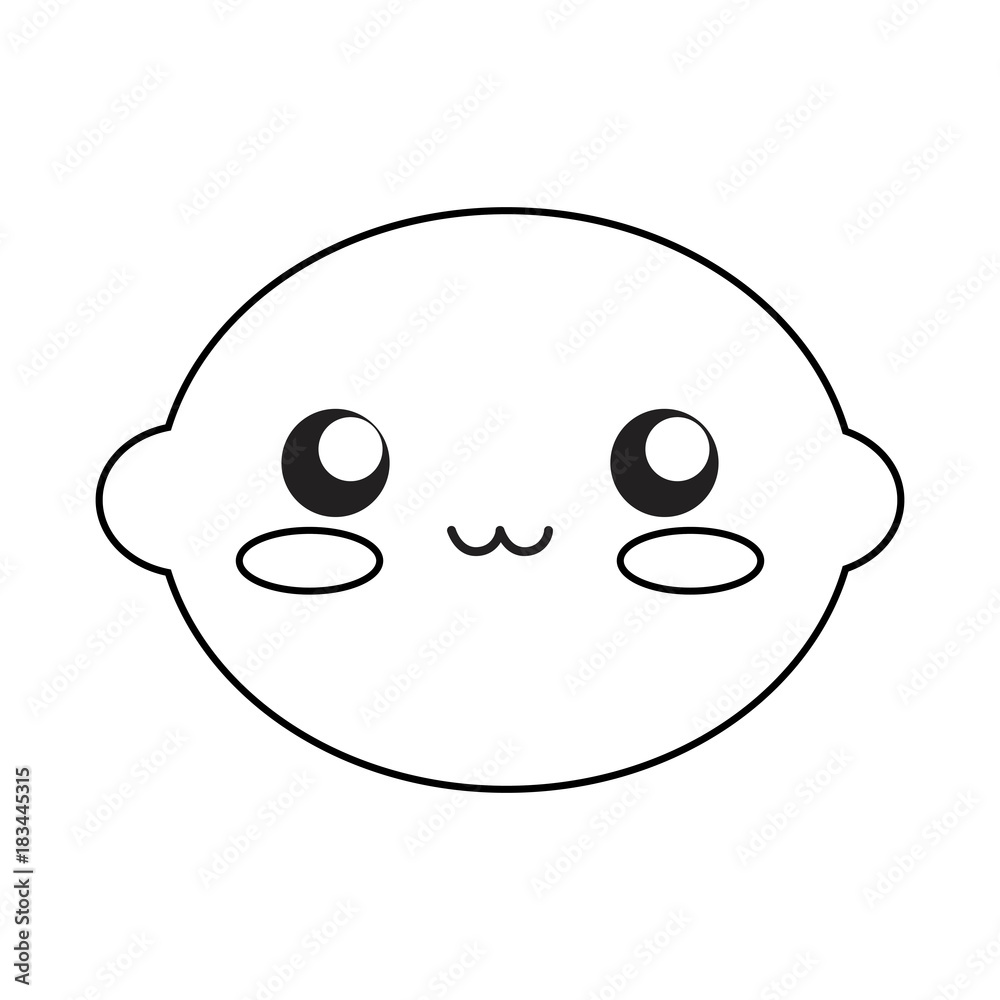 kawaii fruits design concept kawaii fruits design concept