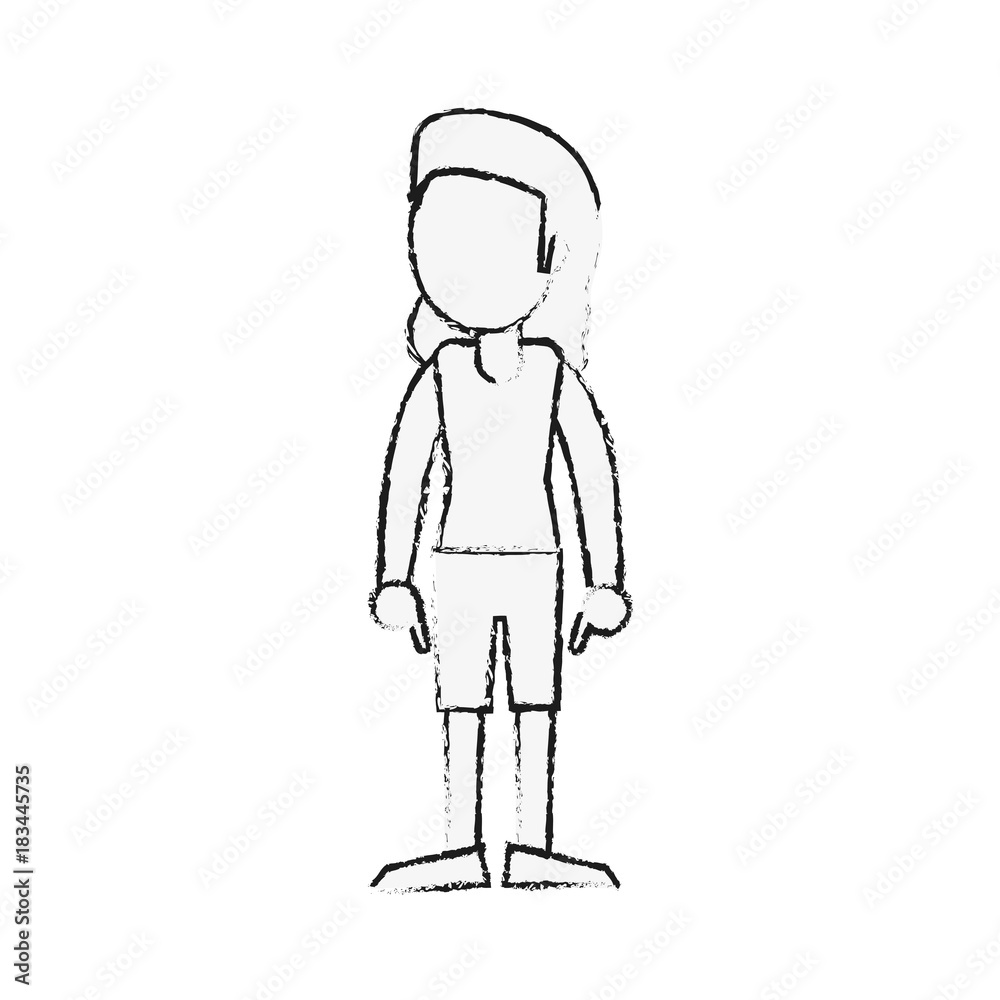 woman faceless cartoon icon vector illustration graphic design woman faceless cartoon icon vector illustration graphic design