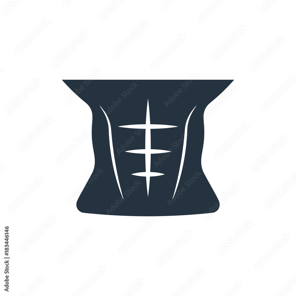 The Abdominal Muscles Fit Icon Stock Vector - Illustration of