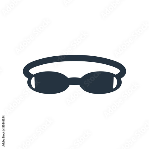swimming glasses icon on white background, fitness, sport