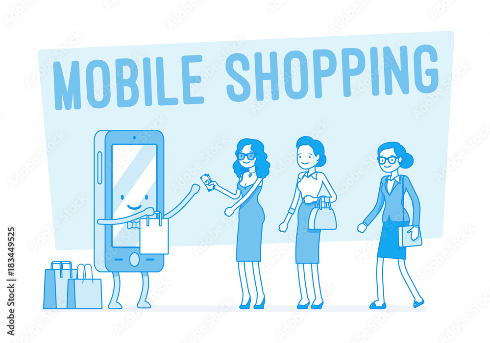 Mobile shopping for women